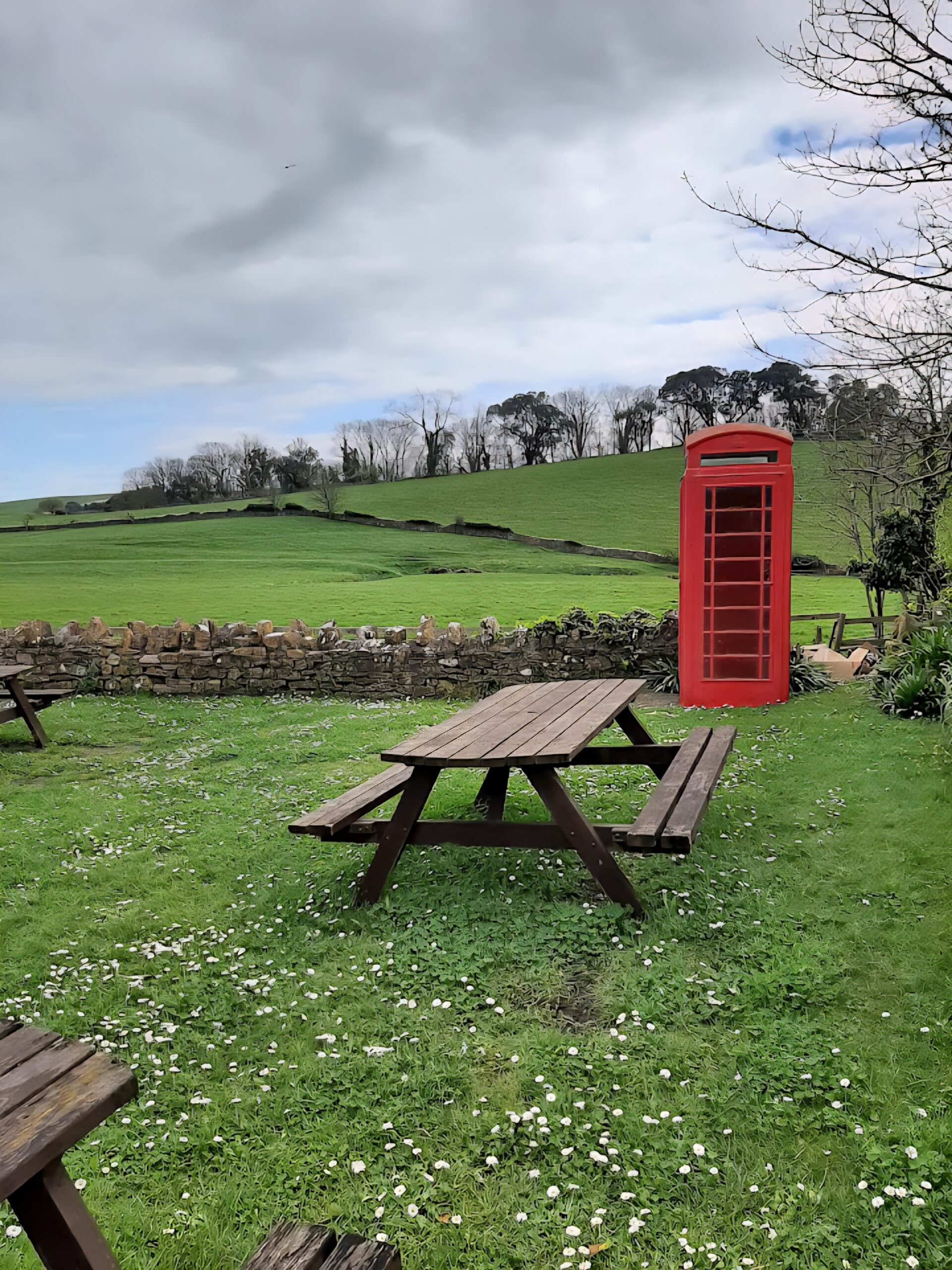 Traditional Beer Garden at The Swan Inn Abbotsbury